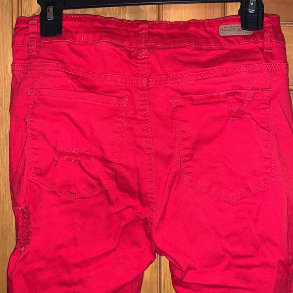 Red Ripped Jeans - Picture 6 of 8